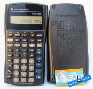 Texas Instruments BAII Plus Graphing Calculator   Used   Very Good 
