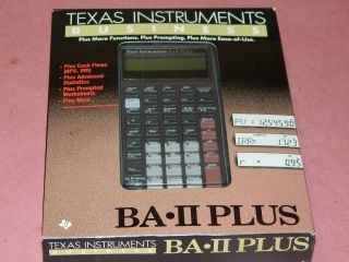 Texas Instruments Business Calculator Ba II Plus BA11 Plus