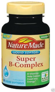Super B Complex Liquid Softgel Nature Made Energy