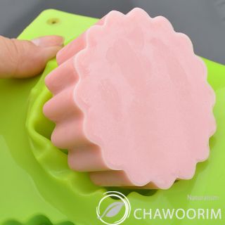  1pcs with 6CAV Silicone Soap Molds Soap Making Candle Molds