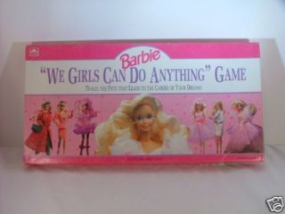Barbie Games 1991 4761 25 Board Game Mattel for Parts