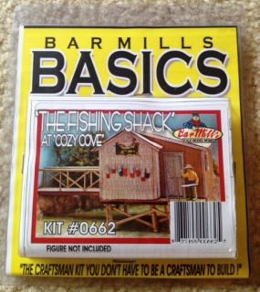 BAR MILLS HO SCALE THE FISHING SHACK LASER CUT MINT IN BOX READY TO 