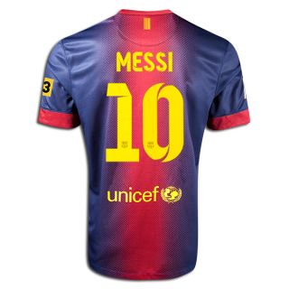 Nike Barcelona Messi Youth Home Jersey 2012 13 FIFA Badge TV3 Logo 