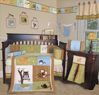 Baby Boutique   Forest Friends 13 PCS Crib Bedding Set