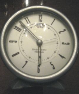 Baby Ben Westclox Alarm Clock Glass Front Gray Body