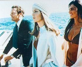 Roger Moore as James Bond Barbara Bach as Major Anya 8
