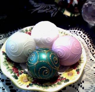 Silicone Christmas Holiday Ball Soap Candle Mold 2