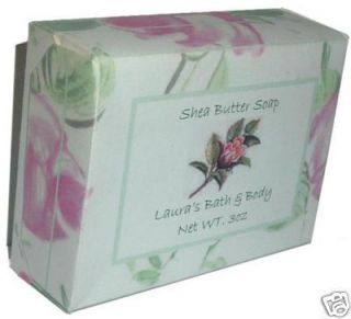 Custom Made Shea Butter Bath Bar Soap Fragrance Choice