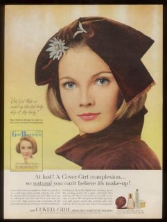 1965 Barbara Berger Photo Cover Girl Makeup Noxzema Ad