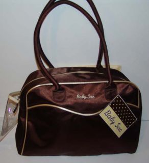 smoke free this is a brand new large baby sac diaper bag chocolate 