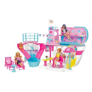 Barbie Sisters Cruise SHIP Fully Furnished  Mattel X3209 