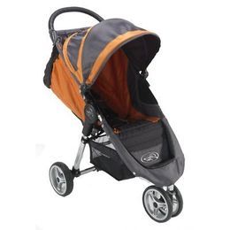 Baby Jogger City Mini Single Baby Stroller Orange Gray