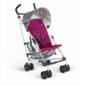 Uppa Baby 2011 G LITE Stroller Pink and Gray with Attachable Cup 