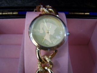Charming Barbie Fossil Gold Wrist Watch Charm Bracelet 1994 Ed 20 000 