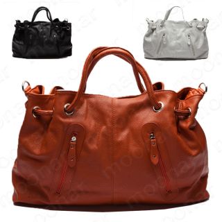   Leather Tote Shoulder Bag Ladies Handbag Big Bags Purses Casual