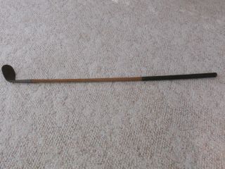 Vintage HICKORY WOOD SHAFT COLUMBIA SPECIAL NIBLICK GOLF CLUB 9 IRON 