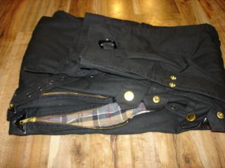 BARBOUR INTERNATIONAL OVER PANTS SNOW RIDING MOTORCYCLE WAXED 