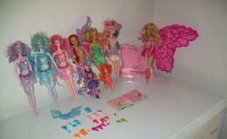 Lot 9 Barbie Fairy Dolls Bary Fairytopia