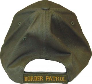 Border Patrol Logo Baseball Hat Cap Low Profile Olive