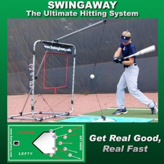   Swingaway Baseball Batting Trainer Pitching Hitting Aid Pitchback MVP