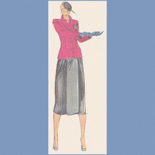 vintage pattern mccalls 6794 skirt suit basile an early offering from