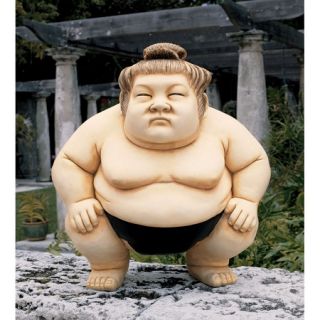 Japanese Sumo Wrestler Sculpture Asian Garden Statue Medium
