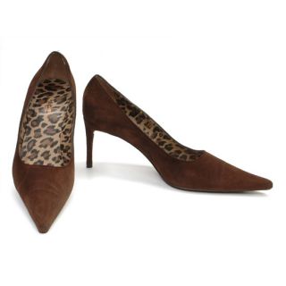  DOLCE & GABBANA Made in Italy Brown Suede Stiletto HEEL PUMPS SHOES 41