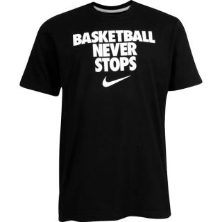 Nike Basketball Never Stops Mens Black T Shirt Tee Dri Fit 3XL 