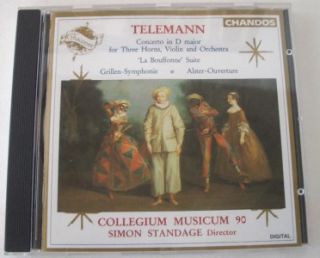 Telemann Concerto in D La Bouffonne Standage Chandos CD 095115054727 