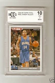 Jameer Nelson 04 05 Topps Total Rookie BCCG 10