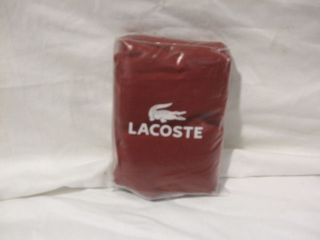 LACOSTE   Brushed Twill Chilli Pepper Two Standard Pillowcases