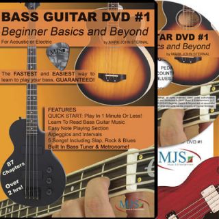 Bass Guitar DVD 1 Beginner Basics and Beyond Lessons