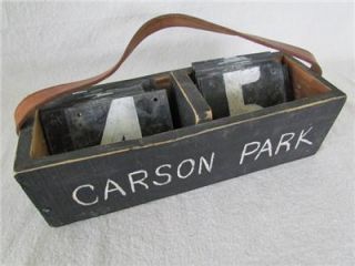 Vintage Baseball Scoreboard Numbers   Carson Park Eau Claire Bears 