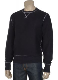 GANT by Michael Bastian Mens Cotton Crewneck Sweater Dark Gray Medium 