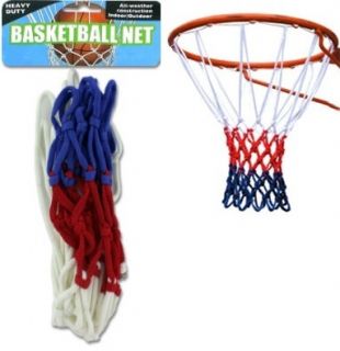 Basketball Net All Weather Indoor Outdoor Heavy Duty Red White and 