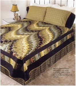 long and winding road dramatic bargello bed size quilt pattern