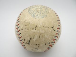   Lou Gehrig 1930 NY Yankee Signed Barnard Ball 6 H O F Sothebys