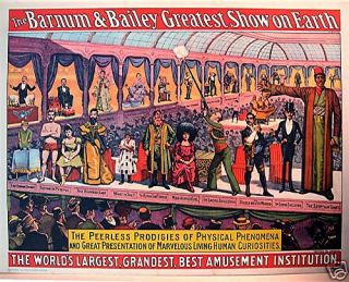 1960 Barnum Bailey Circus World Museum Old Poster