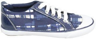 Coach Signature Barrett Poppy Brush Sneakers Tennis Shoes Navy 6 5 New 