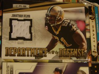 RARE TODD HELTON GAME USED JERSEY CARD!!!!! JONATHAN VILMA GAME USED 