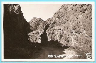 Postcard RPPC Barstow California CA Odessa Canyon Drive