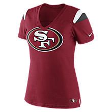 Nike Fashion V Neck NFL 49ers Womens T Shirt 469947_687_A