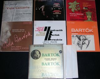 Lot of 9 Bela Bartok VINYL LP Record 33RPM 12