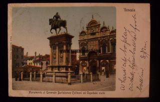   Postcard Venezia Italy 1905 Ferd Gobbato Bartolomeo PHILADELPHIA PA