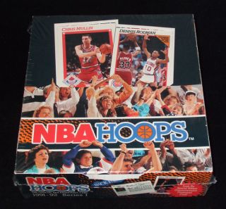 1991 92 Hoops Basketball Series 1 Rack Pack Box