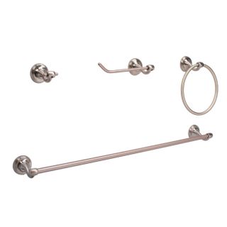 Fontaine Brushed Nickel 4 Piece Bathroom Accessory Set