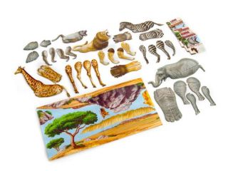 puzzle play african safari kit package contents