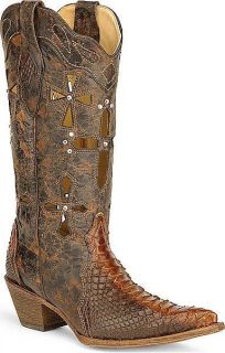 Womens Corral Cross Cut Out Boots Taylor Swift Cowboy Boots