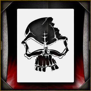 skull 6 airbrush stencil template airsick time left $ 9