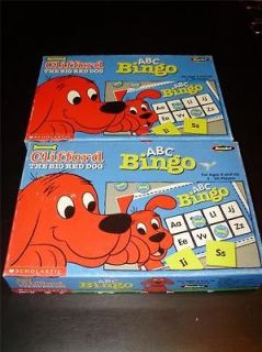 Clifford the Big Red Dog ABC Bingo Game 2 games Ages 4 and up 3 20 